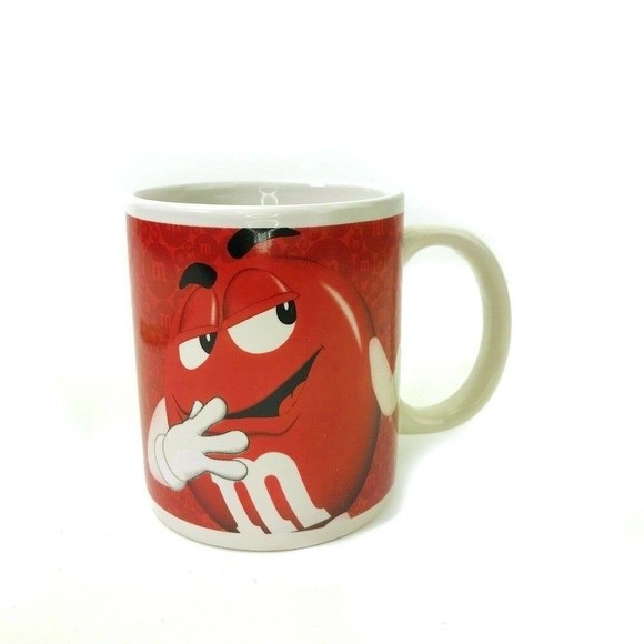 M&M Mug Official Licensed 2011 Collectors Promotional MUG Red & Yellow - Picture 2 of 10